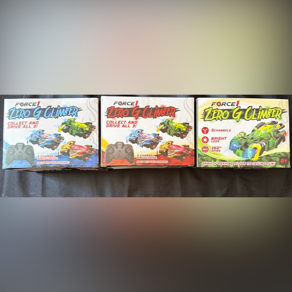 New Force1 Zero G Climber Remote Control Car - Red, Blue, Green ENTIRE SET of 3